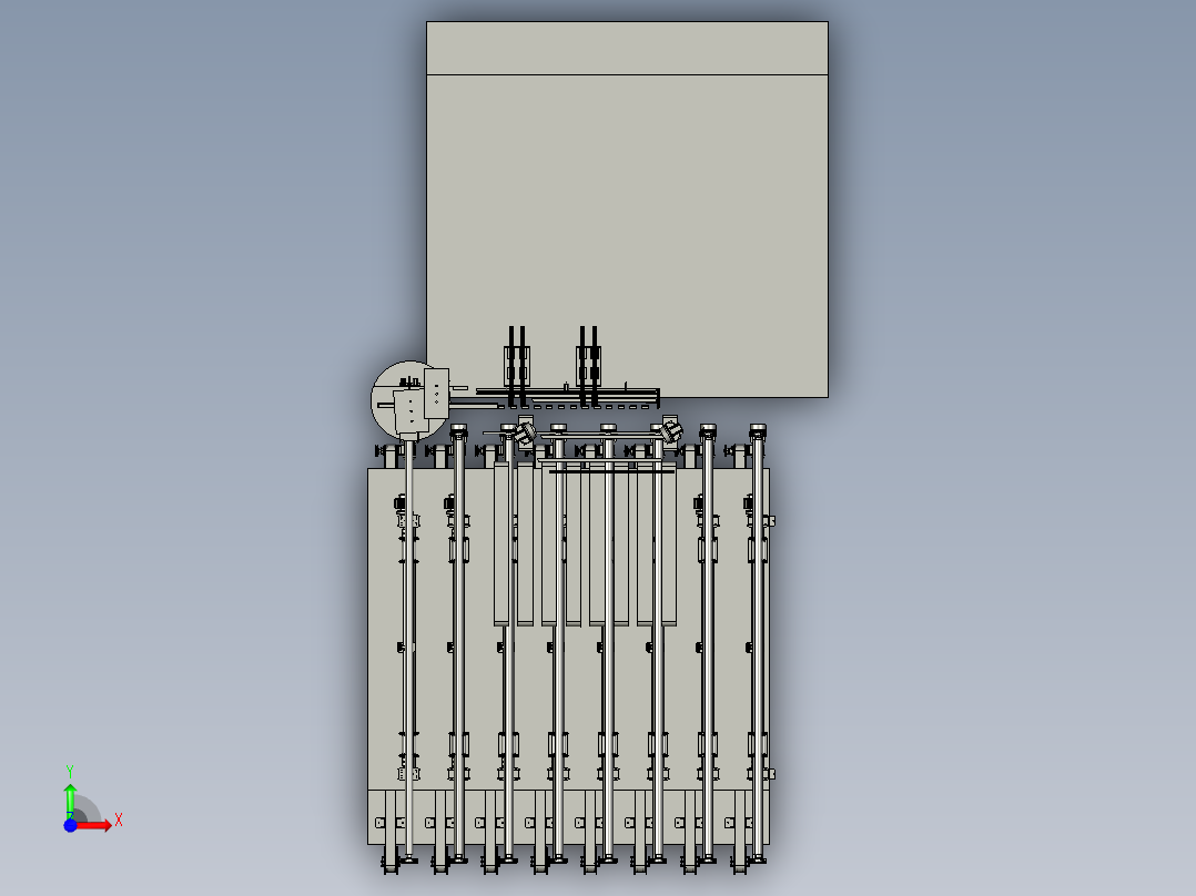 丝线缠绕机前视图