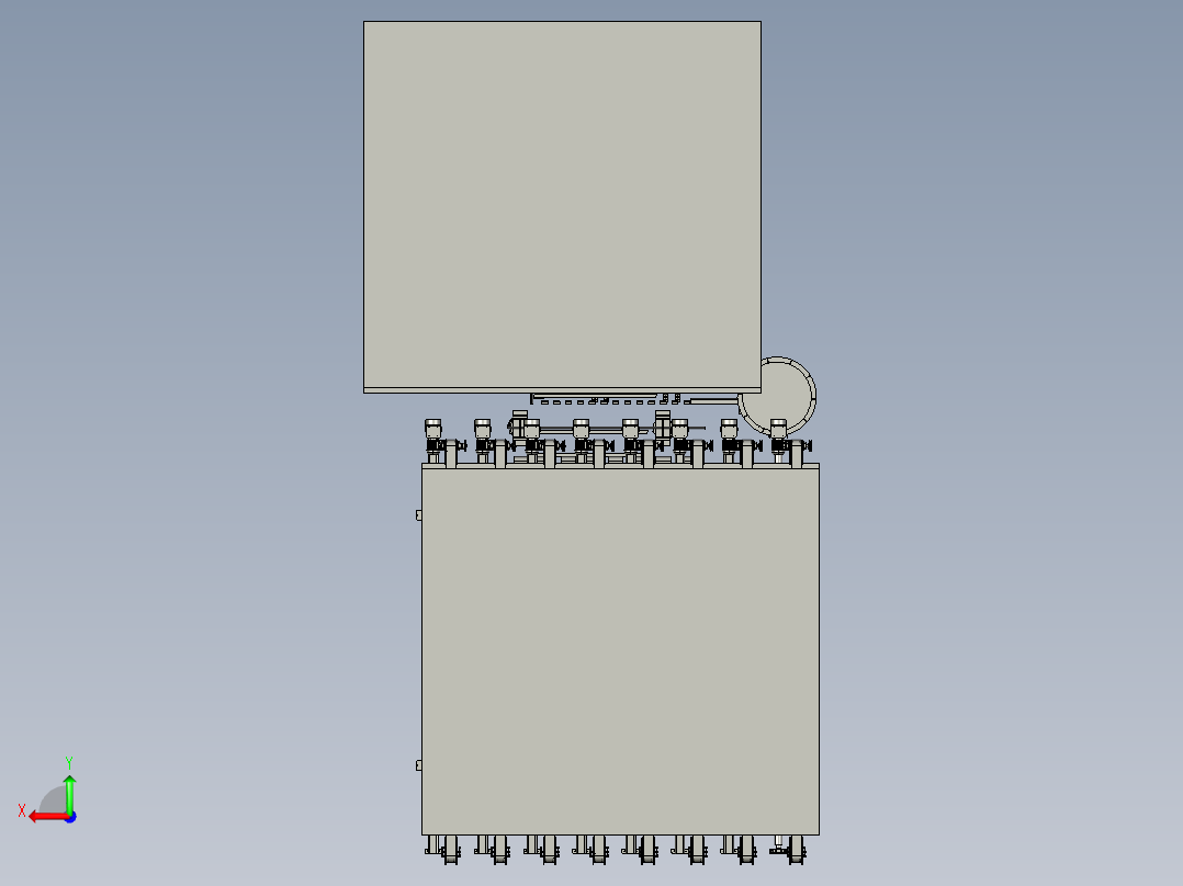 丝线缠绕机后视图