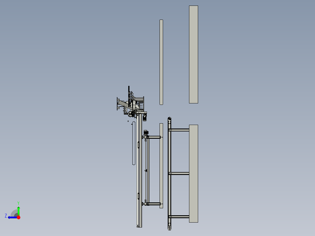 丝线缠绕机右视图