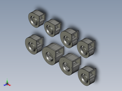 8种前倾式离心风机