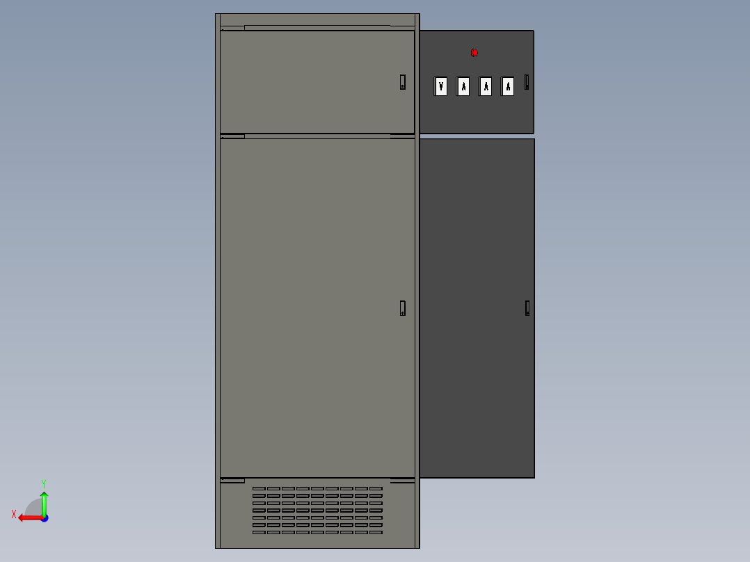 2X630A电源柜后视图