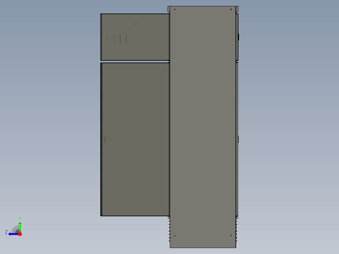 2X630A电源柜右视图
