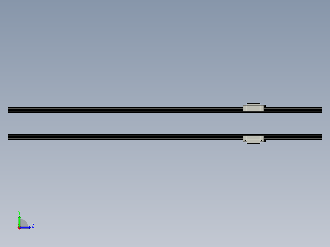 HGH-15CA-线轨5左视图