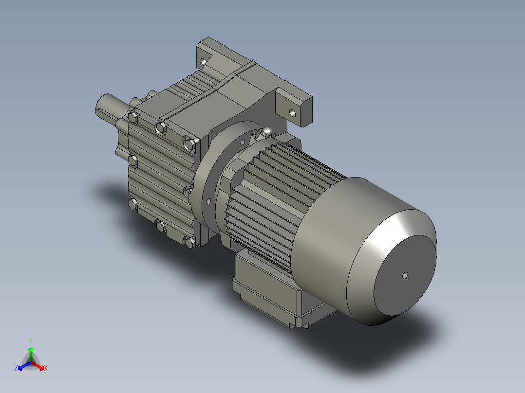 R27DR63L4减速电机主视图