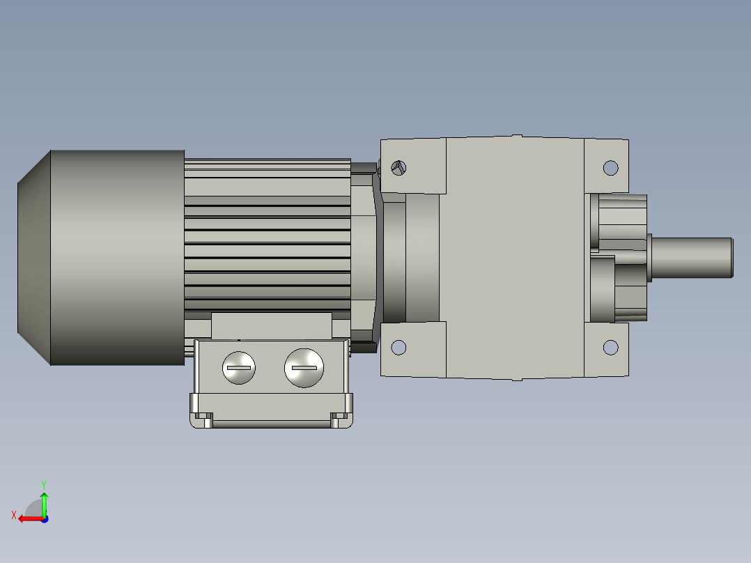 R27DR63L4减速电机后视图