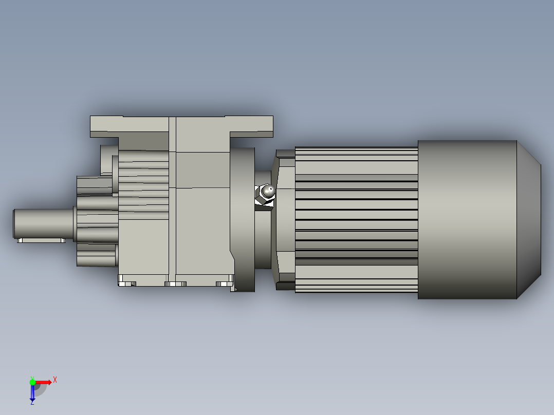 R27DR63L4减速电机俯视图
