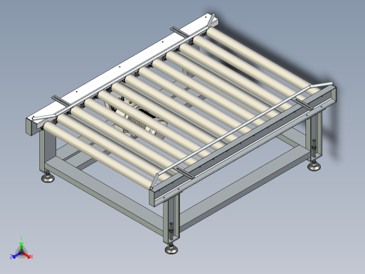 W1300X L2000X H700动力辊道输送机