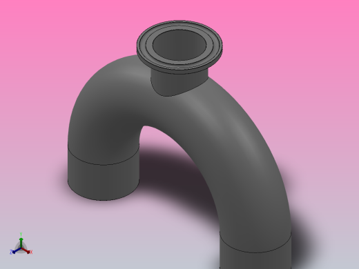 180°单卡U型三通[1506309-250075]