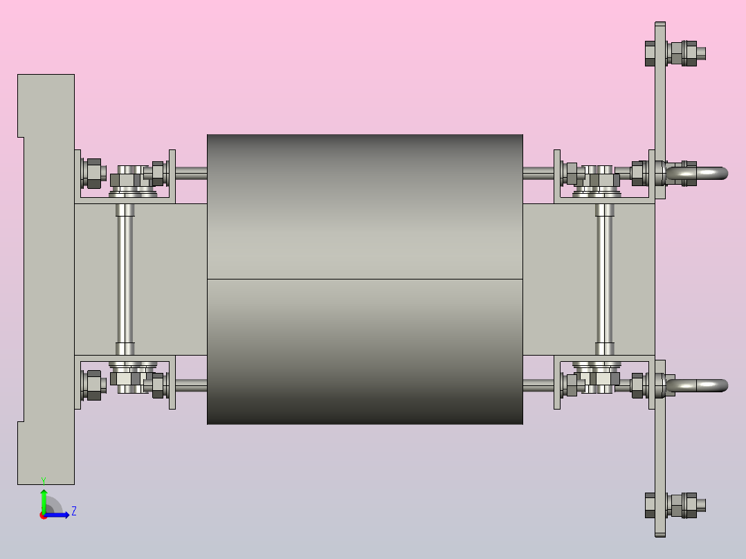 SG-30三相干式变压器三维模型202308左视图