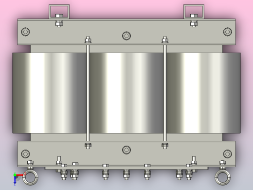 SG-30三相干式变压器三维模型202308俯视缩略图