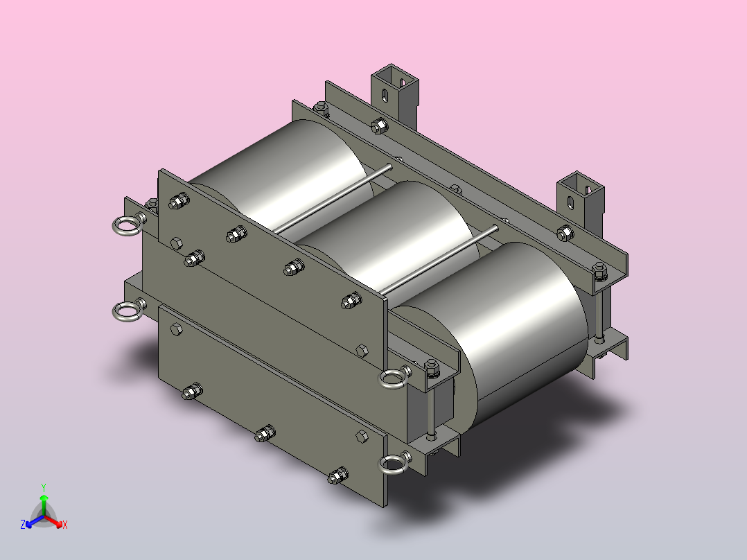 SG-30三相干式变压器三维模型202308正等轴测图