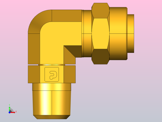 外螺纹弯头旋转接头169PS 6 2前视缩略图