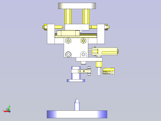 一种XY浮动机构3D图纸后视缩略图