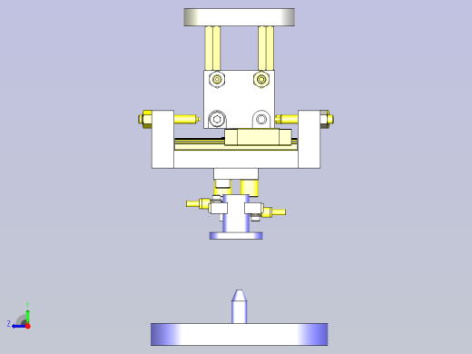 一种XY浮动机构3D图纸右视缩略图