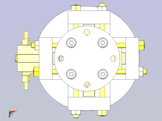 一种XY浮动机构3D图纸俯视缩略图