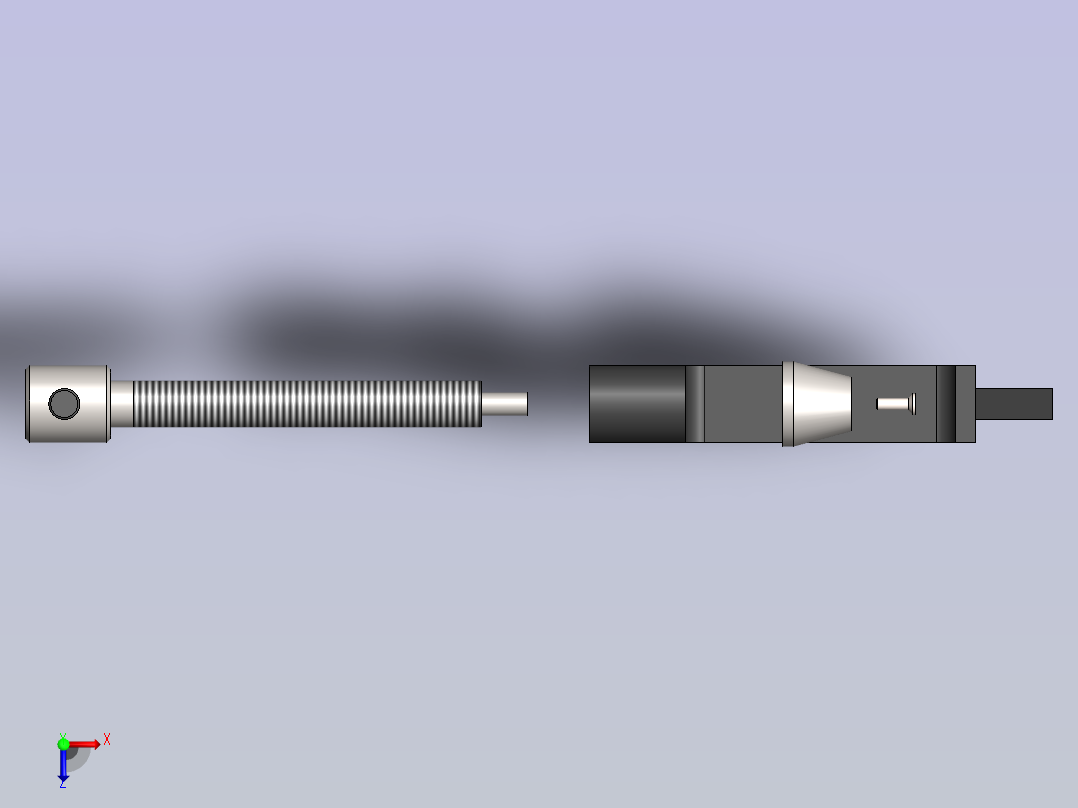 完整的C夹具装配俯视图