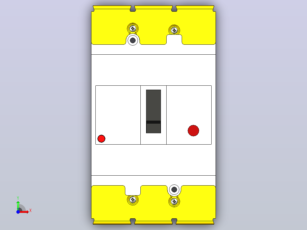 断路器NV250-SVU 3P三菱电机前视图