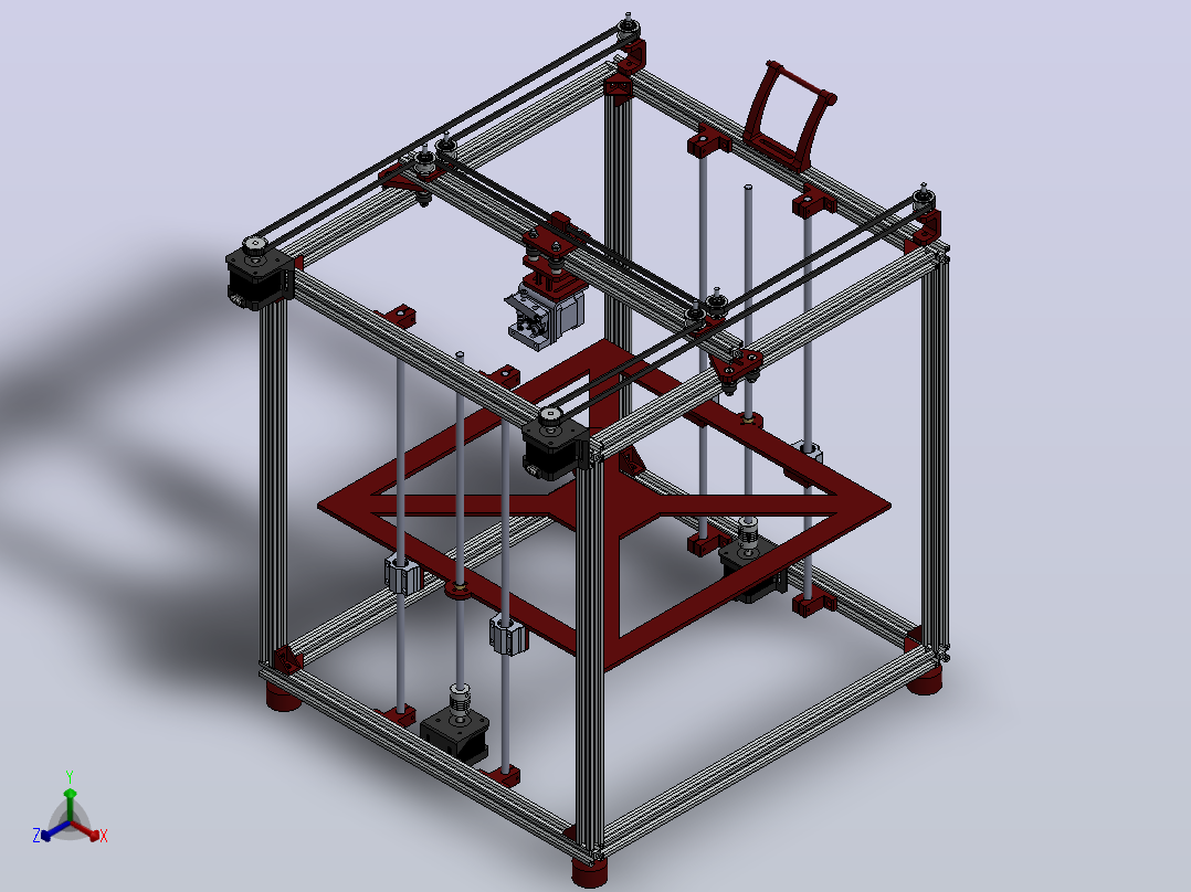 3d打印机主视图