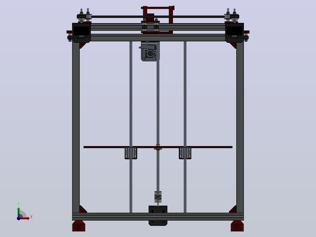 3d打印机前视图