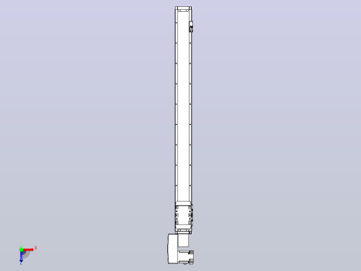 机器人皮带驱动直线轴TPA-GCB-80-P60-L900-QL-M20-N3俯视缩略图
