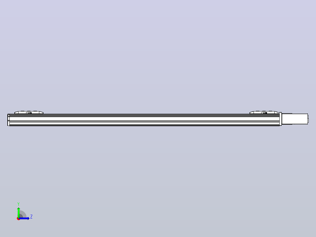 皮带直线轴双滑块型TPA-GCBS-50-P42-L400-QL-M10-N3左视图