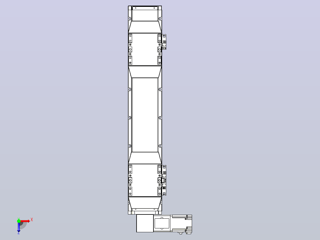 皮带直线轴双滑块型TPA-GCBS-120-P70-L125-DL-M20-N3俯视图