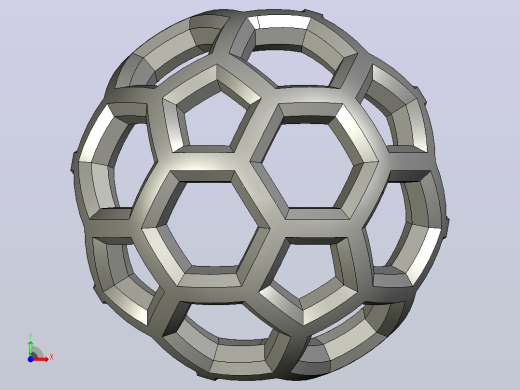 镂空球 Solidworks可编辑前视缩略图