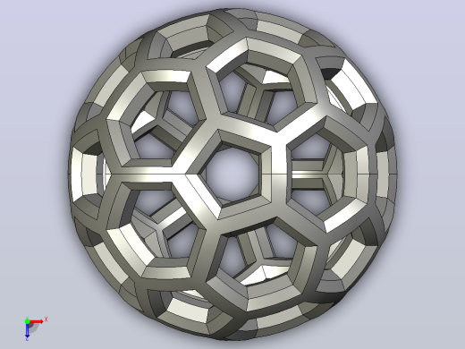 镂空球 Solidworks可编辑俯视缩略图