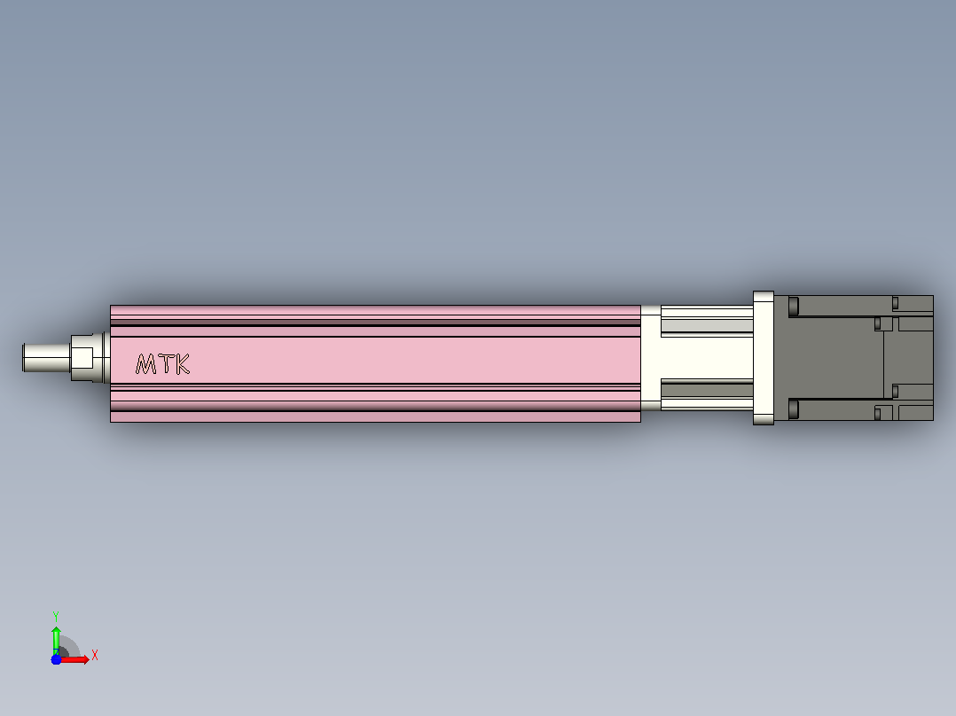 MTC32-150-P#-D-M200W MTC32电缸 200伺服电机直连前视图