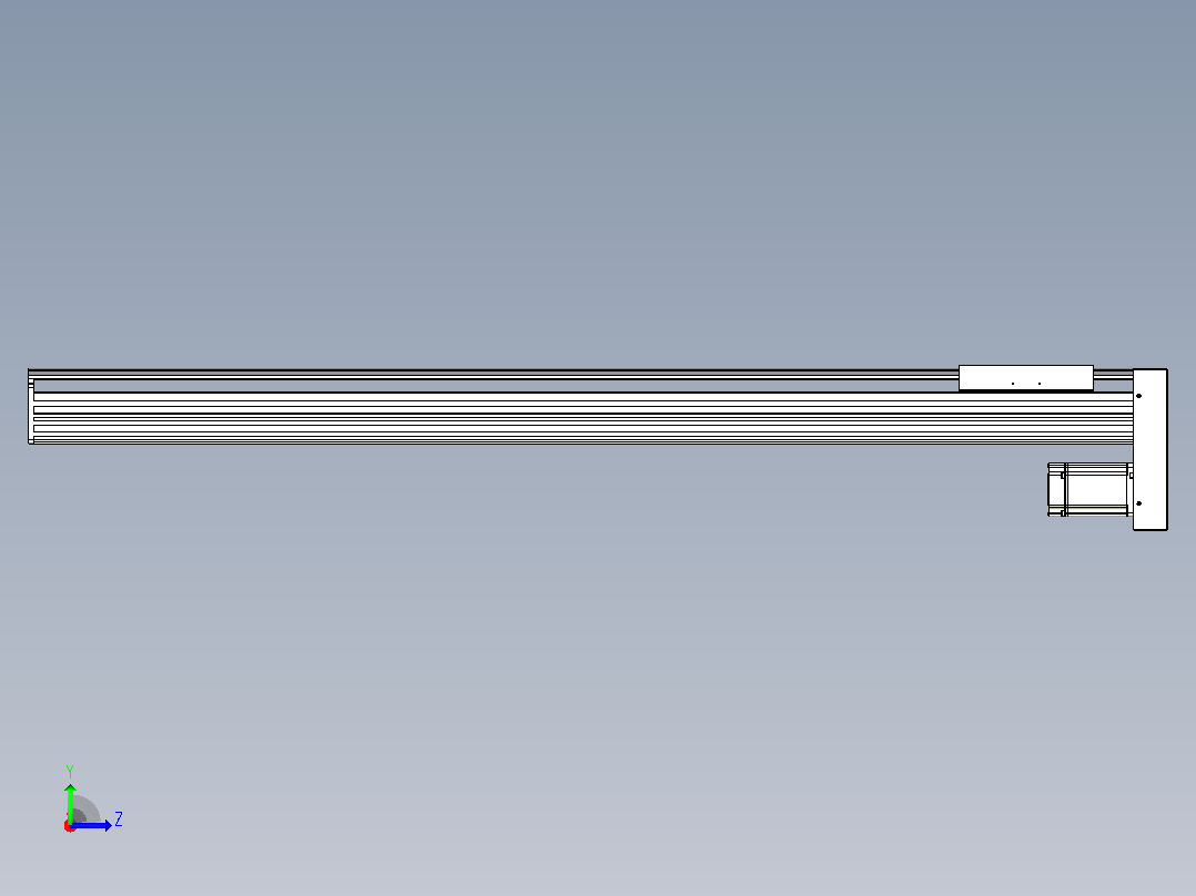 日规模组半封闭丝杆TPA-HNR-202D-2510C-L1300-MP-C-P75-N3左视图