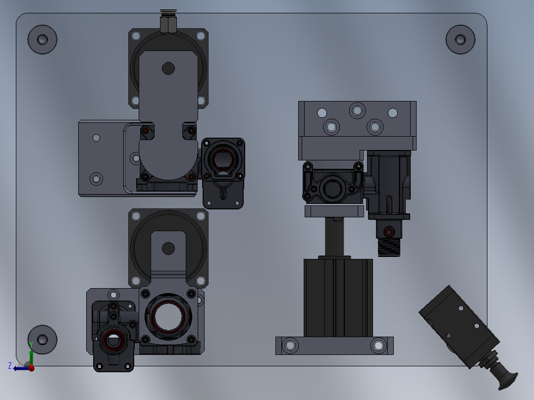 BLF8-01-1阀体加工单面工装右视图