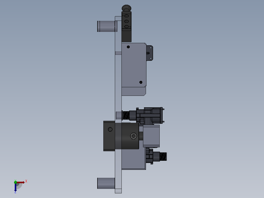 BLF8-01-1阀体加工单面工装俯视图