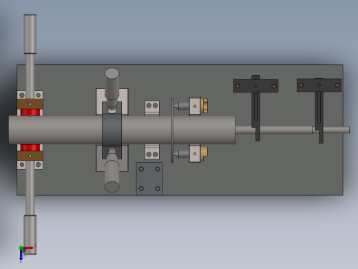 轴类零件检查夹具俯视缩略图