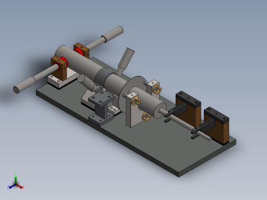 轴类零件检查夹具正等轴测缩略图