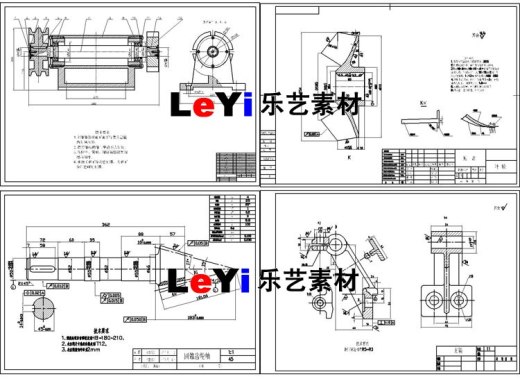 300张机械零件图纸学习练习cad画图常用素材资料缩略图