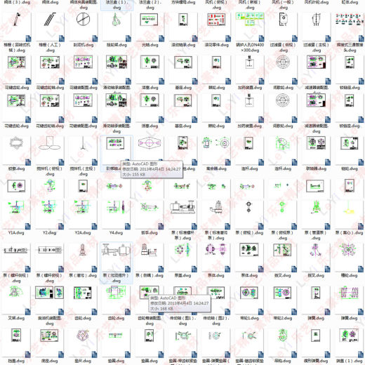 300张机械零件图纸学习练习cad画图常用素材资料缩略图