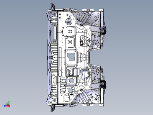 一款白车身骨架设计数模（CATIA V5R20）右视缩略图