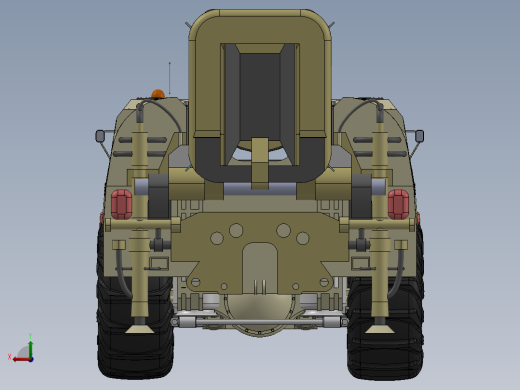 B导Dan运载车模型简易3D数模图纸 Solidworks设计后视缩略图