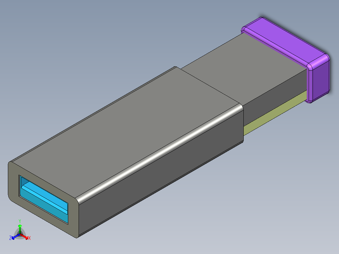 概念U盘正等轴测图