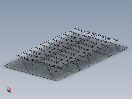 2款室外雨棚3d图纸 户外停车遮阳棚SW设计图 雨棚、遮阳棚3d模型
