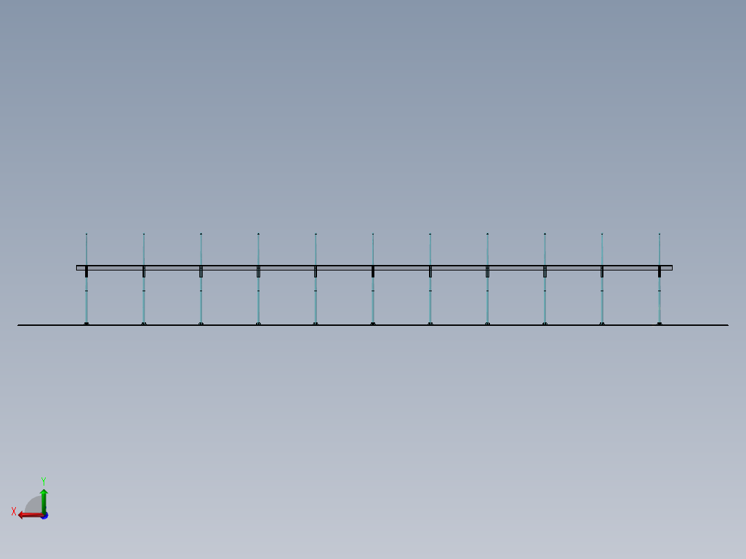 2款室外雨棚3d图纸 户外停车遮阳棚SW设计图 雨棚、遮阳棚3d模型后视图