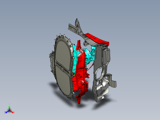 XX轿车发动机舱外包结构