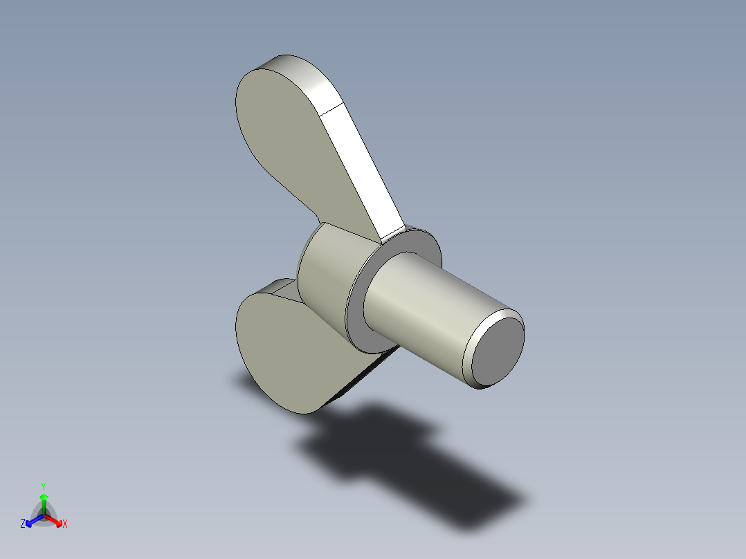 带耳螺钉-DIN_316_Wing_screws_24x3x40-31-37.5_110_9.4_56.5_24.stp正等轴测图