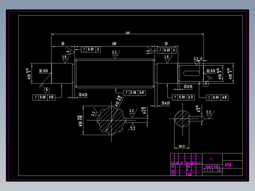 矩形齿花键轴机械加工工艺规程及工艺装备夹具设计【含CAD图和全套卡片】