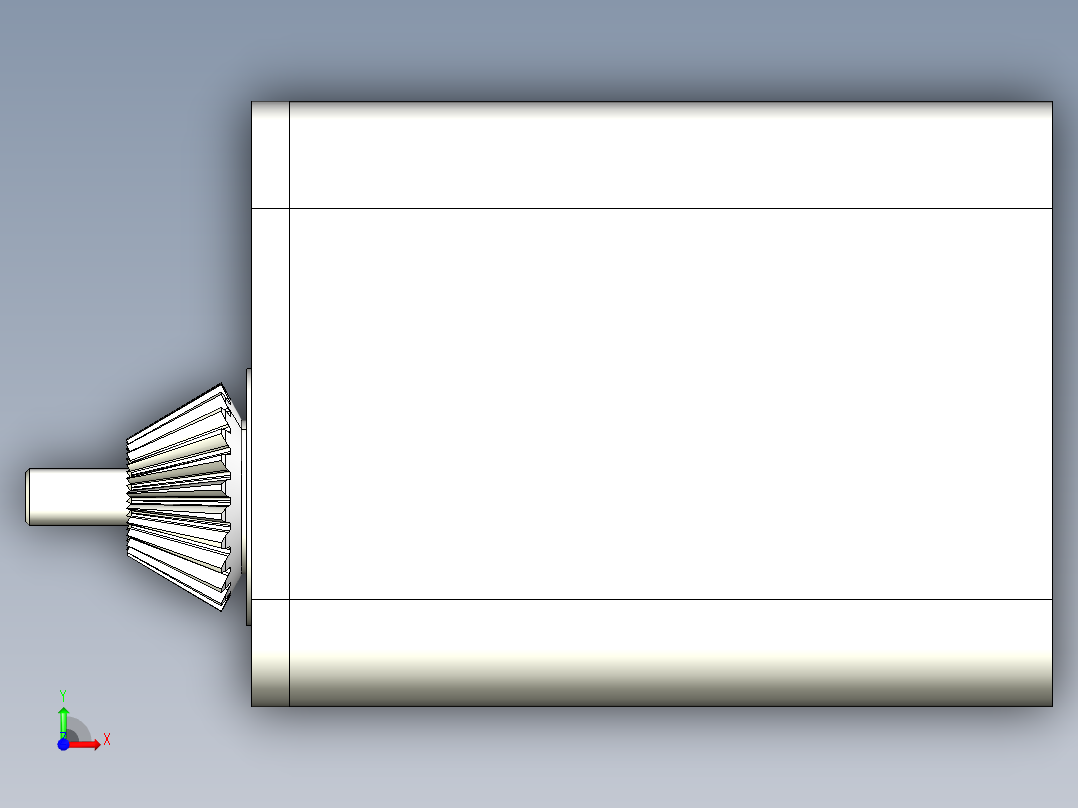 两轴式变速器设计（含三维图+CAD图+说明书）前视图