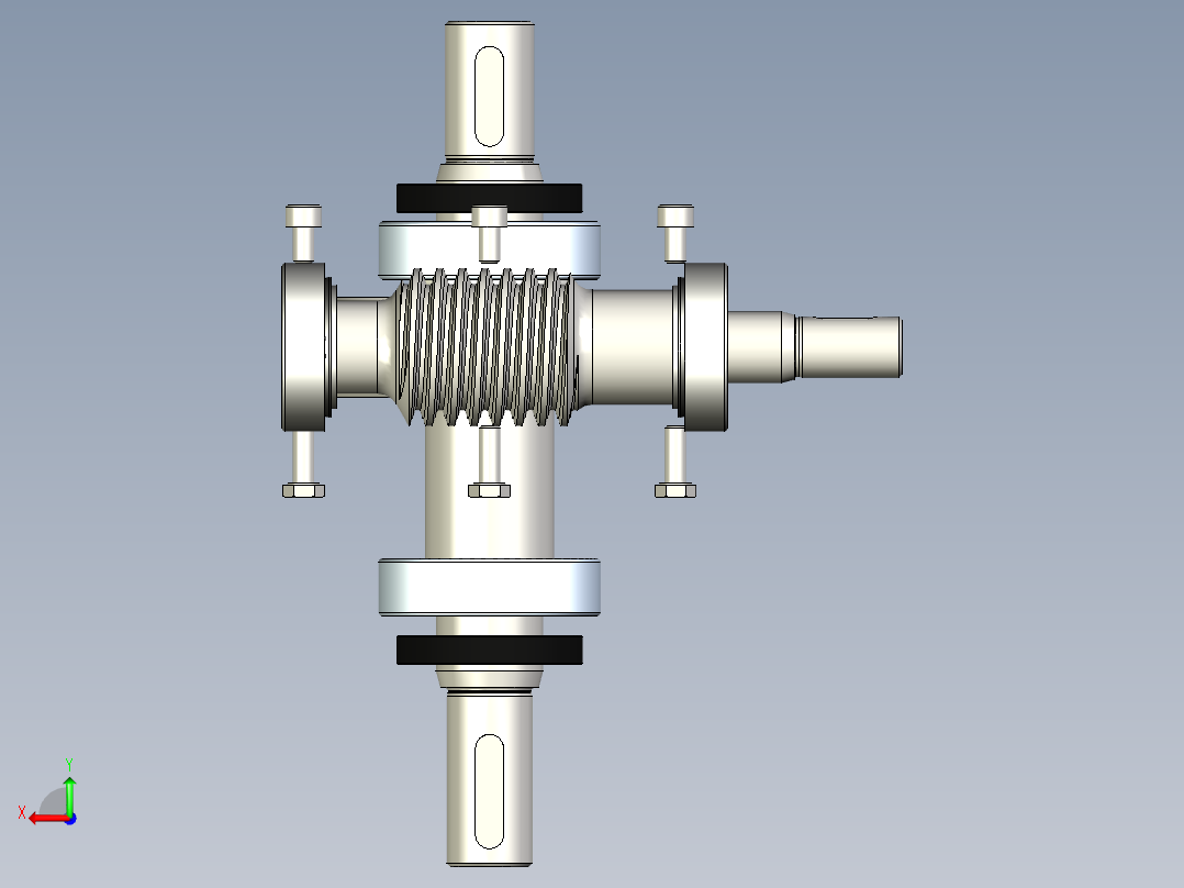 齿轮啮合 (144)后视图