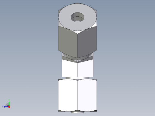 卡套式工业通用硬管接头EO_Swivel_nut_45_deg_elbow_EV06ZSCF右视缩略图