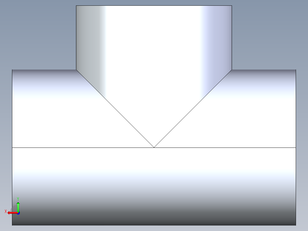 CPVC管件02A-Sch80_ReducingTee_SxSxS_9801-628FB_10in x 8in后视图