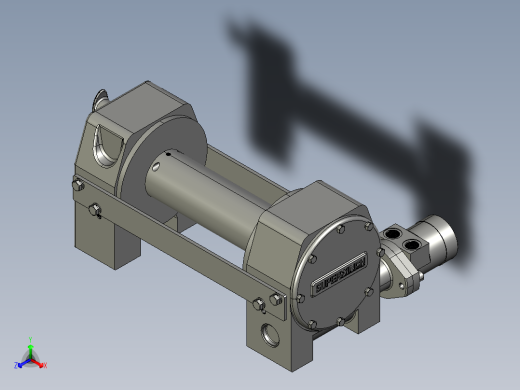 绞车 卷扬机 (39)正等轴测缩略图