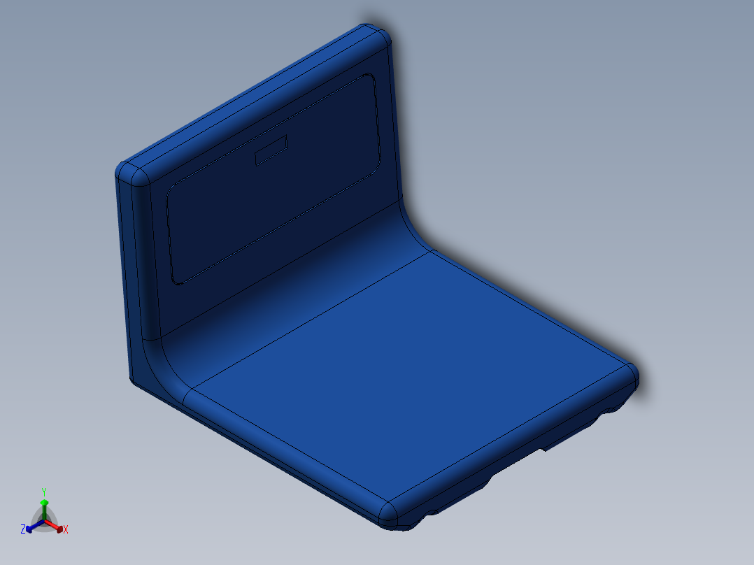 塑料看台座椅871142==15正等轴测图